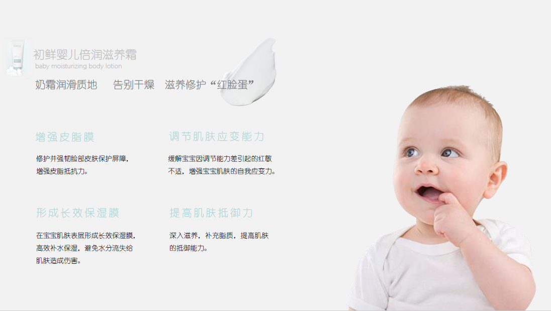初鮮（Ciptafresh）嬰兒倍潤滋養霜，奶霜潤滑，修護嬰兒“紅臉蛋”